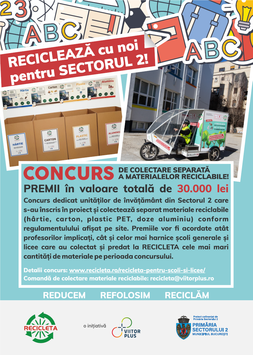 CONCURS Recicleaza cu noi pentru Sectorul 2!